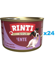 RINTI Gold Duck hearts Mini Entenherzen für kleine Hunderassen 24x185 g