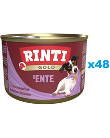 RINTI Gold Duck hearts Mini Entenherzen für kleine Hunderassen 48x185 g