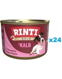 RINTI Gold Veal Mini Kalbfleisch für kleine Hunderassen 24x185 g