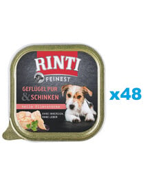 RINTI Feinest Poultry Pure&Ham Geflügel und Schinken 48x150 g