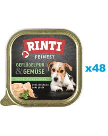 RINTI Feinest Poultry Pure&Vegetables Geflügel und Gemüse 48x150 g