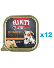 RINTI Feinest Poultry Pure&Rice Geflügel und Reis 12x150 g