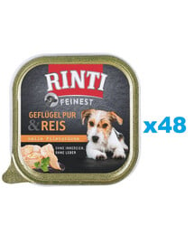 RINTI Feinest Poultry Pure&Rice Geflügel und Reis 48x150 g