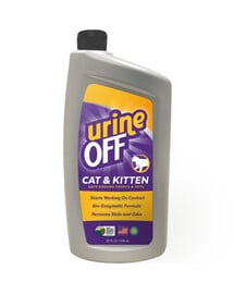 URINE OFF Katzen und Kätzchen Uringeruch und Katzenfleckenentfernung 946 ml