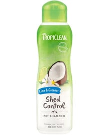 TROPICLEAN Lime & Coconut Shed Control Shampoo 355ml