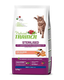 TRAINER Natural Cat Sterilised Adult mit Lachs 1,5g