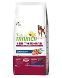 TRAINER Natural Sensitive No Grain Medium Maxi Adult mit Forelle 12kg