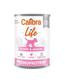 CALIBRA Dog Life Puppy&Junior Chicken with Rice 400 g mit Huhn und Reis für Welpen