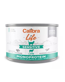 CALIBRA Cat Life Sensitive Lamb 200 g mit Lamm für empfindliche Katzen