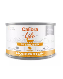 CALIBRA Cat Life Sterilised Turkey 200 g mit Truthahn für sterilisierte Katzen