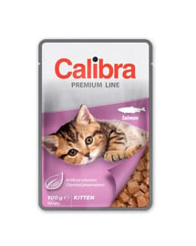 CALIBRA Cat Premium Line Kitten Salmon 100 g mit Lachs für Kätzchen