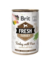 BRIT FRESH turkey & peas 400 g