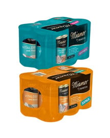 MIAMOR Trinkfein Suppe mit Huhn + Thunfisch für Katzen 12 x 135 ml