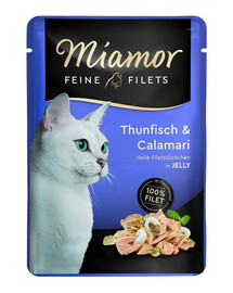 MIAMOR Feine Filets Thunfisch und Tintenfisch Beutel 6x100 g