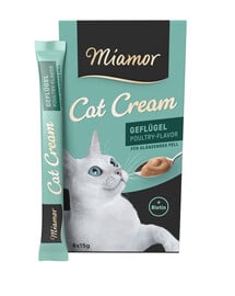 MIAMOR Cat Poultry Cream Geflügelsahne 6x15ml