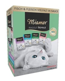 MIAMOR RAGOUT ROYALE Multibox 12x100g Geflügelaromen in Sauce Huhn, Ente, Geflügel, Pute Beutel