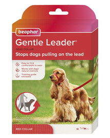 BEAPHAR Gentle Leader M Uzda Kragen Medium Rot