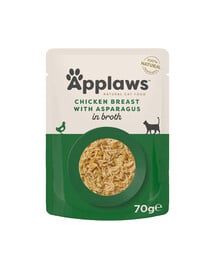 APPLAWS Cat Adult Pouch Huhn und Spargel in Brühe 70 g