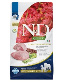 FARMINA N&D Quinoa Dog Adult medium maxi Weight management lamb, broccoli 2,5 kg