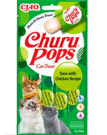 INABA Churu Pops Tuna & Chicken 4x15g mit Thunfisch und Huhn für Katzen