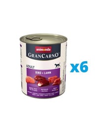 ANIMONDA GranCarno Original Adult RIND + LAMM 6 x 400 g