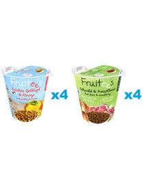 BOSCH Fruitees frisches Geflügel & Mango 4 x 200 g + Rehwild & Preiselbeere 4 x 200 g