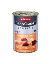 ANIMONDA GranCarno Sensitiv Pure Chicken&Rice 400 g Huhn mit Reis für adulte sensible Hunde