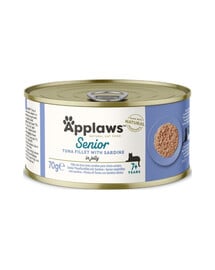 APPLAWS Cat Senior Tuna Fillet with Sardine Thunfisch mit Sardinen für ältere Katzen 70 g