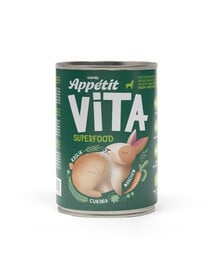 COMFY APPETIT VITA Superfood Kaninchen 400g Monoprotein Hundefutter