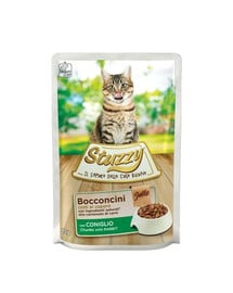 STUZZY Bocconcini Jelly Chunks with Rabbit 85g Kaninchen in Gelee für ausgewachsene Katzen