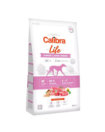 CALIBRA Dog Life Junior Large Breed Lamb 2,5 kg für Welpen großer Rassen, Lamm