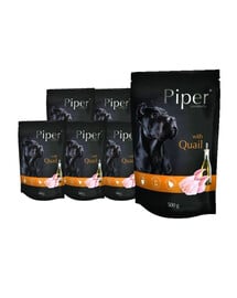 DOLINA NOTECI PIPER Animals mit Wachtel 10 x 500 g Nassfutter für Hunde