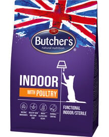 BUTCHER'S Functional Cat Dry Indoor mit Geflügel 800 g