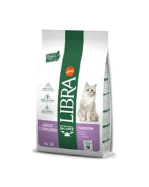 LIBRA Cat Adult Sterilized Katzenfutter mit Huhn 10kg