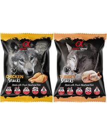 ALPHA SPIRIT Hundesnacks mit Huhn und Truthahn 30x50 g