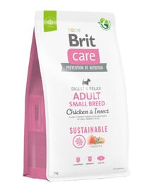 BRIT Care Dog Sustainable Adult Small Breed mit Huhn und Insekten 12 kg