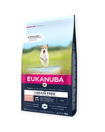 EUKANUBA Grain Free Senior Small/medium ocean fish 3 kg