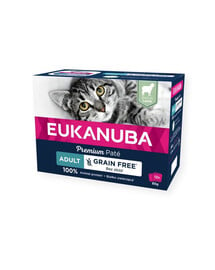 EUKANUBA Grain Free Adult Lamm-Pastete 12 x 85 g