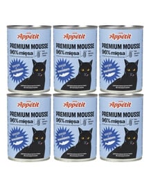 COMFY PREMIUM Mousse mit Lachs für Katzen 6x 400 g