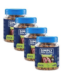 SIMPLY FROM NATURE Smart Bites Trenerki z kaczki dla psów 4x130 g