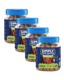 SIMPLY FROM NATURE Smart Bites Pferdefleisch für Hunde 4x130 g