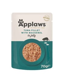 APPLAWS Cat Pouch Thunfischfilet mit Makrele in Gelee 70 g