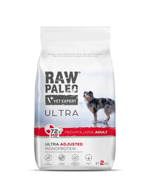 RAW PALEO Ultra Beef Medium&Large Adult 2kg