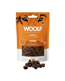 WOOLF Soft Cubes Turkey Monoprotein 100g weiche Putenwürfel