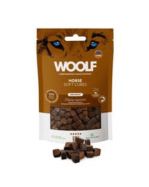 WOOLF Soft Cubes Horse Monoprotein 100g weiche Pferdefleischwürfel