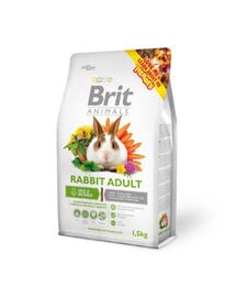 BRIT ANIMALS Rabbit Adult Complete 1,5kg für adulte Kaninchen