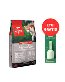 ORIJEN Fit & Trim Cat 5.4 kg + EARTH RATED Etui - Unparfümierte Beutel 15 Stk. GRATIS