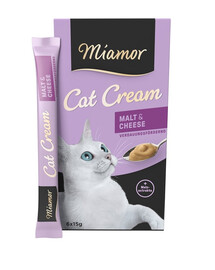 MIAMOR Cat Cream Malzpaste mit Käse 6 x 15 ml