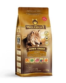 WOLFSBLUT Down Under Adult Hundetrockenfutter mit Rindfleisch und Gemüse 12,5 kg