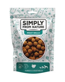 SIMPLY FROM NATURE Meat Balls Bällchen mit Truthahn und Gemüse für Hunde 80 g